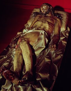 The Dead Christ (polykromt tre)